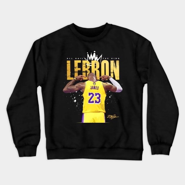 Lebron James Go Crazy Celebration Crewneck Sweatshirt by Juantamad